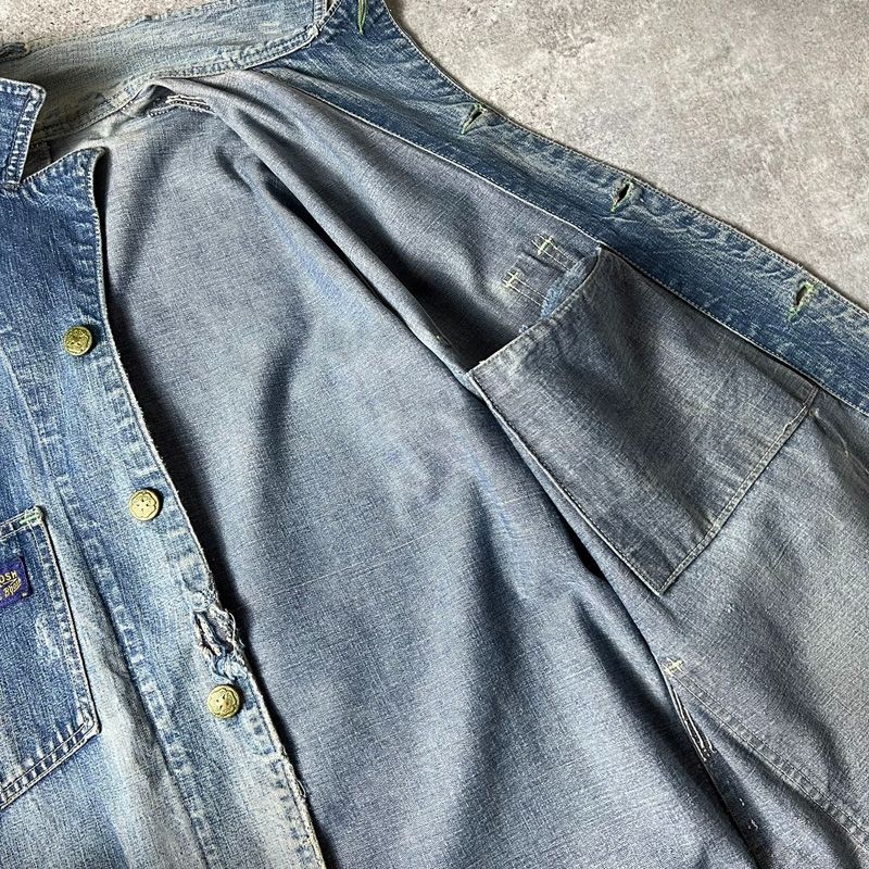 オシュコシュ ボロ カバーオール 雰囲気良 50s OSH KOSH デニム