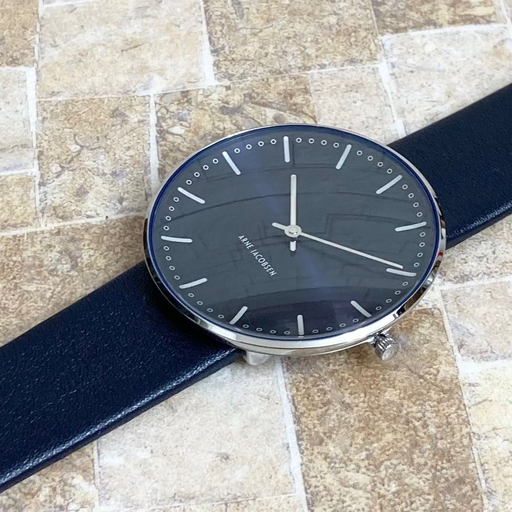ARNE JACOBSEN アルネ・ヤコブセン CITY HALL 40mm 53206-1120 メンズ 