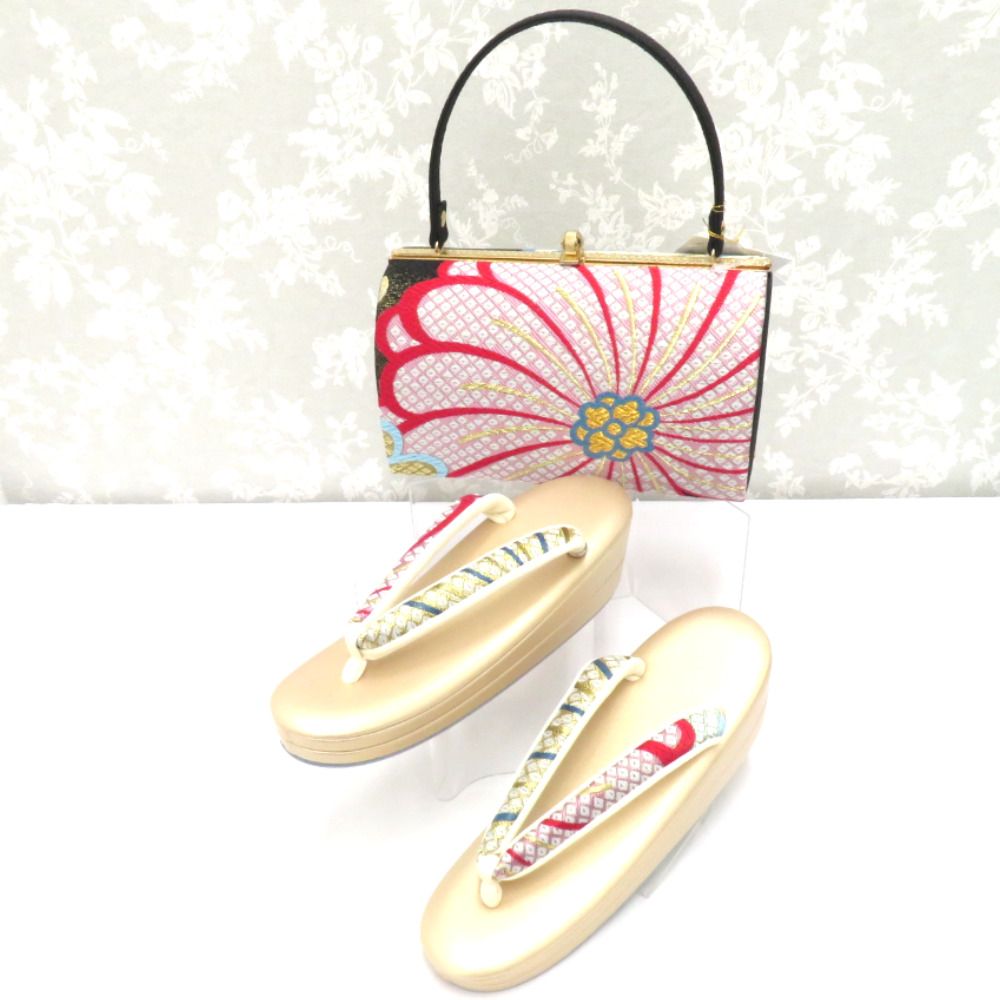 草履・バッグセット 白梅謹製 振袖用 草履 バッグ Mサイズ 適応サイズ