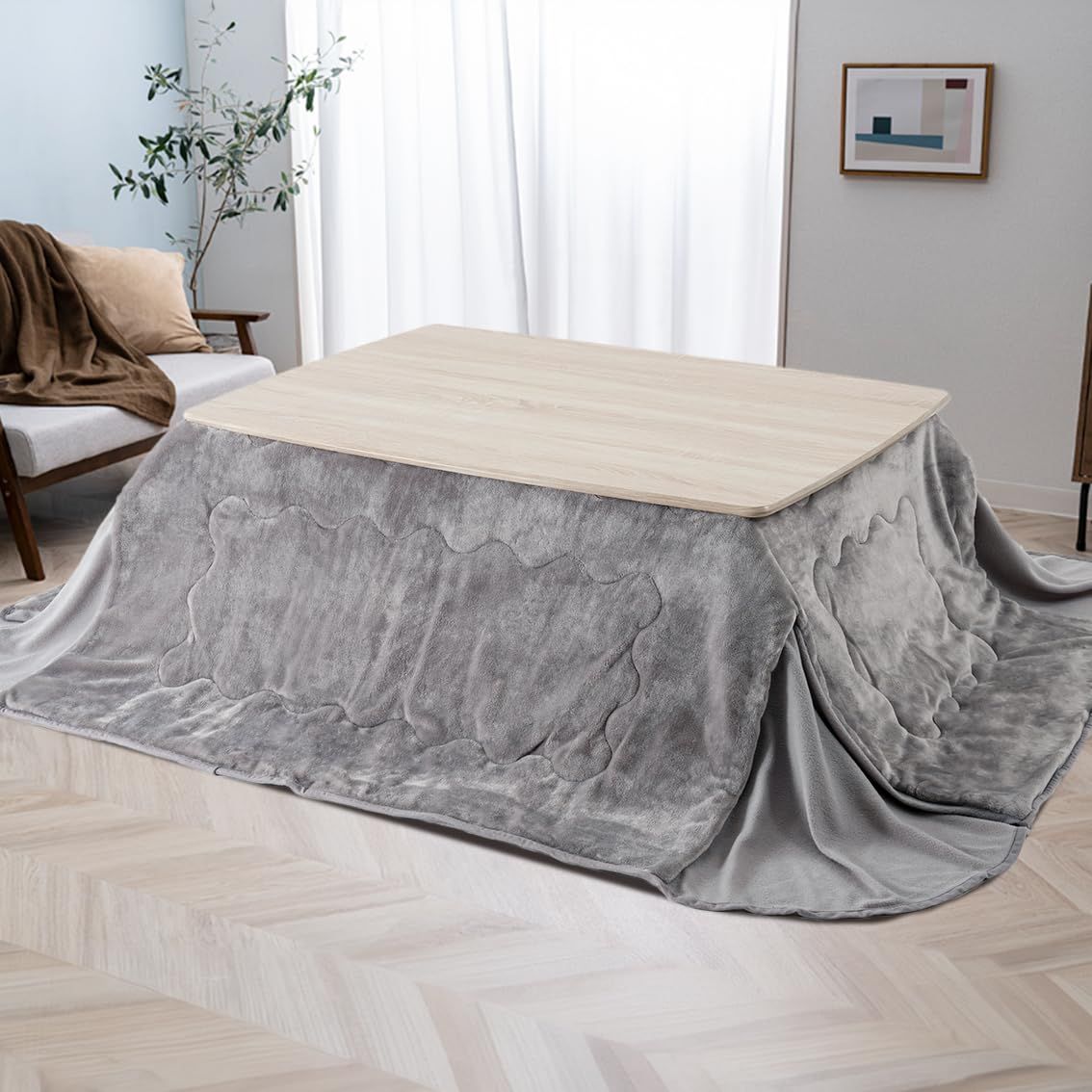 冬用 掛け布団 ダブル フランネル 四層構造 抗菌防臭あったかい2個