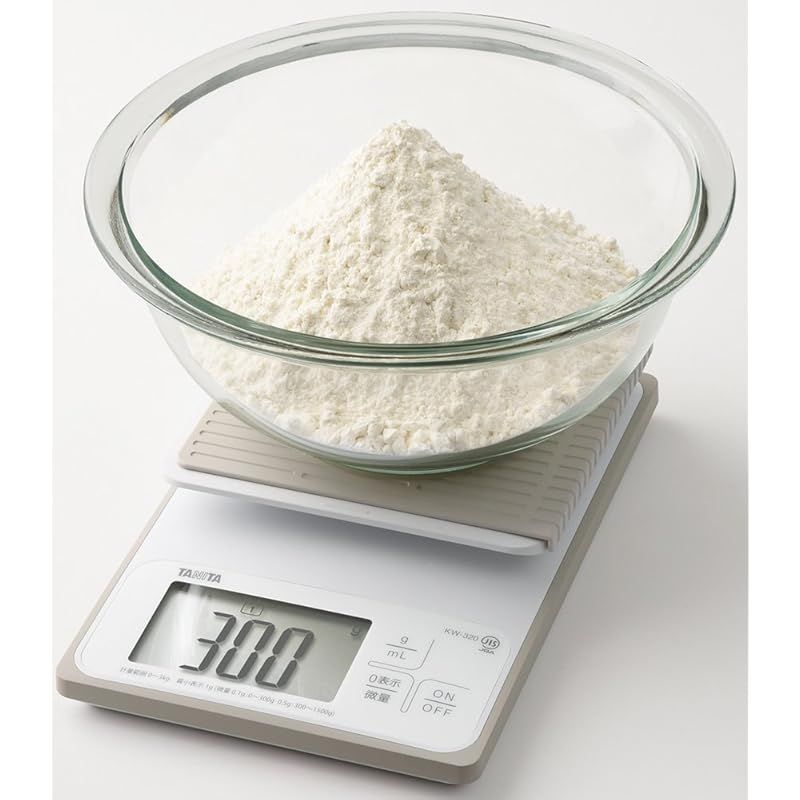 タニタ クッキングスケール キッチン はかり 料理 防水 デジタル 3kg 0.1g単位 KW-320 WH 洗えるキッチンスケール 1