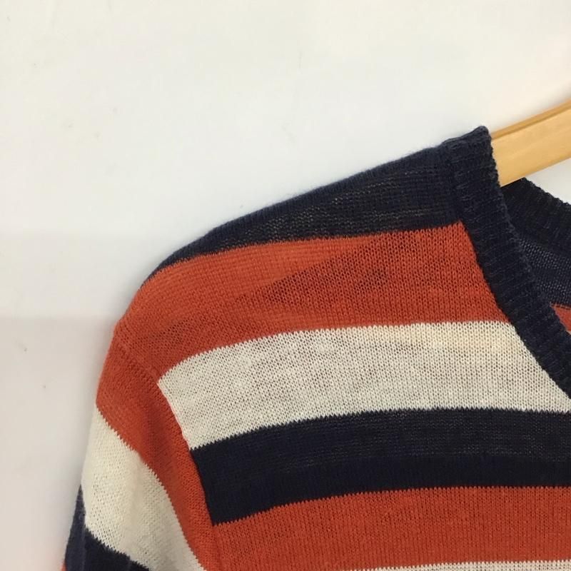 ✨美品✨バーバリーブラックレーベル 半袖ニット チェック柄 綿100% 2 L BURBERRY BLACK LABEL バーバリーブラックレーベル ニット