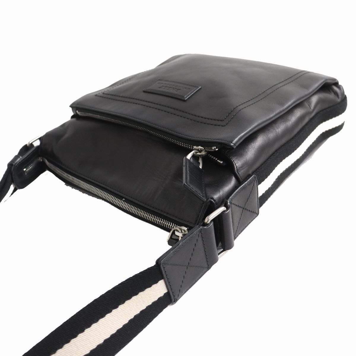 極美品　BALLY  TUSTON-SM  ショルダーバッグ　レザー　ブラック Bally - BALLY バリー TUSTON-SM ショルダーバッグ ブラック