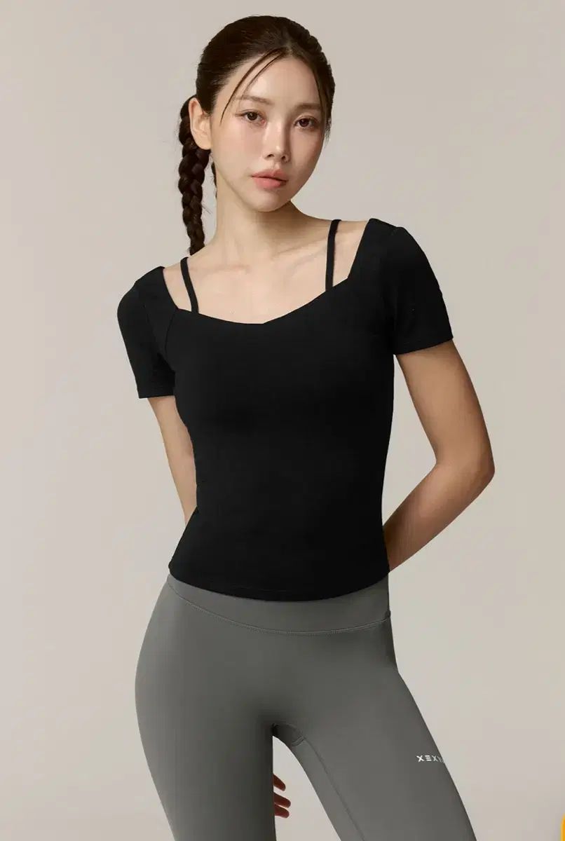 XEXYMIX(ゼクシィミックス) 綿のような ハートネック クロップド