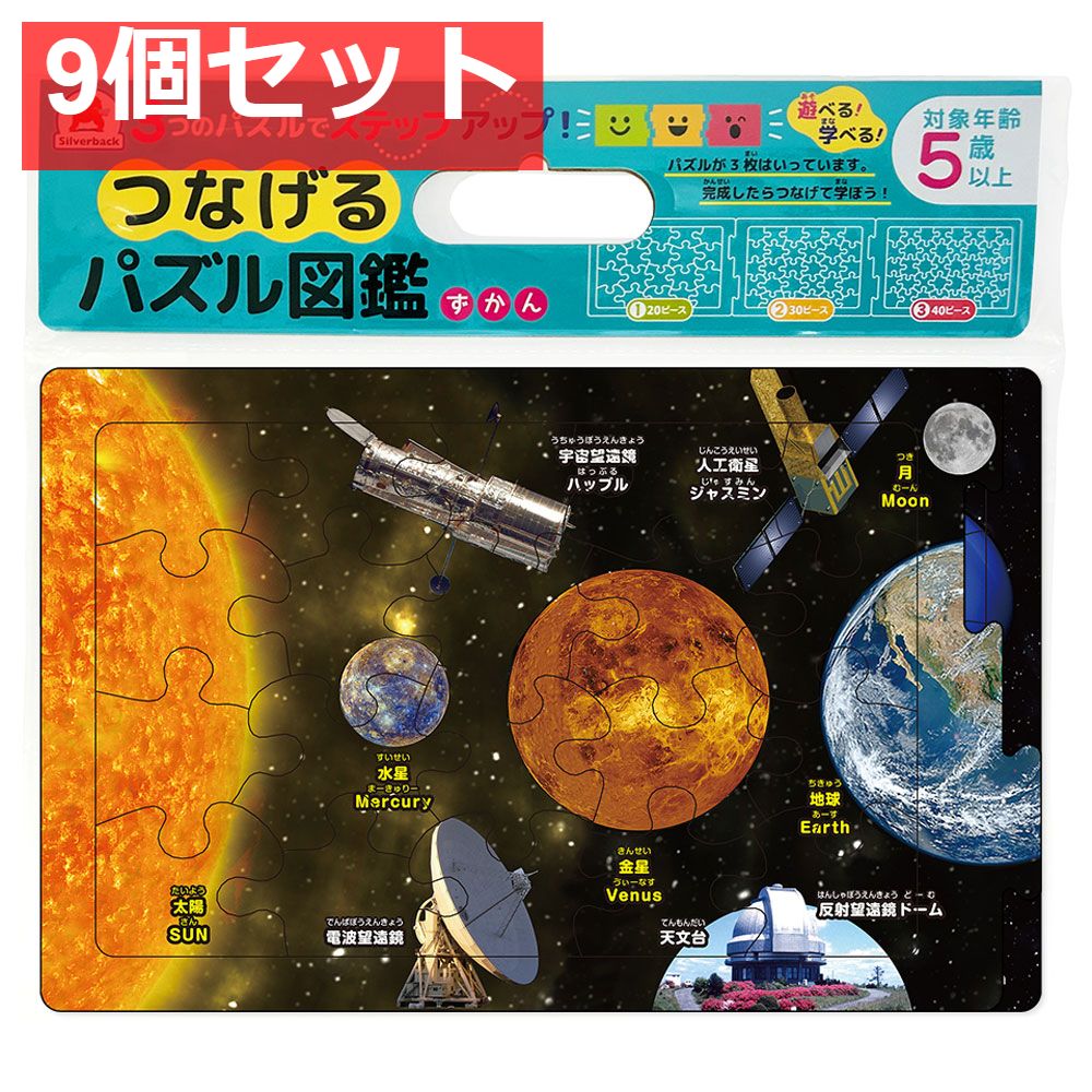 つなげるパズル図鑑 宇宙 1セット 9個セット