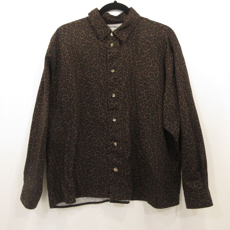 姫路東店 ILL ONE EIGHTY イルワンエイティ 長袖シャツ LEOPARD PLEAT SHIRT ILL252-21 サイズ M 104