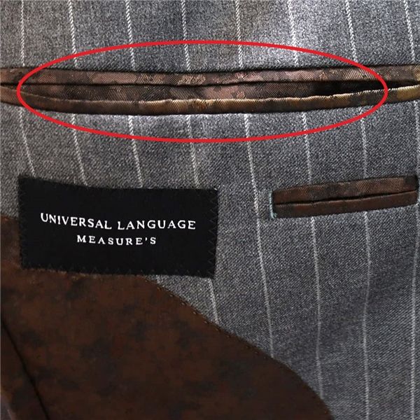 【美品】UNIVERSAL LANGUAGE カノニコ製 ハウンドトゥース生地 希少品 UNIVERSAL LANGUAGE カノニコ セットアップ 背抜き（希少