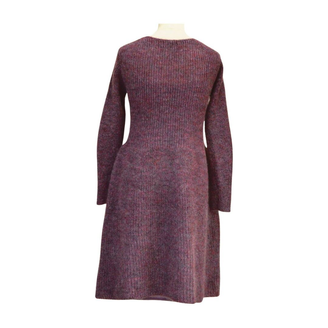 sibilla✨ニットワンピース　モヘヤ×ウール　高級素材　フレア　Aライン sibilla✨ニットワンピース モヘヤ×ウール 高級素材 フレア Aライン