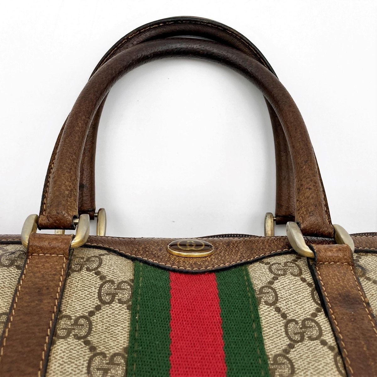 セール GUCCI グッチ オールドグッチ ボストンバッグ シェリーライン