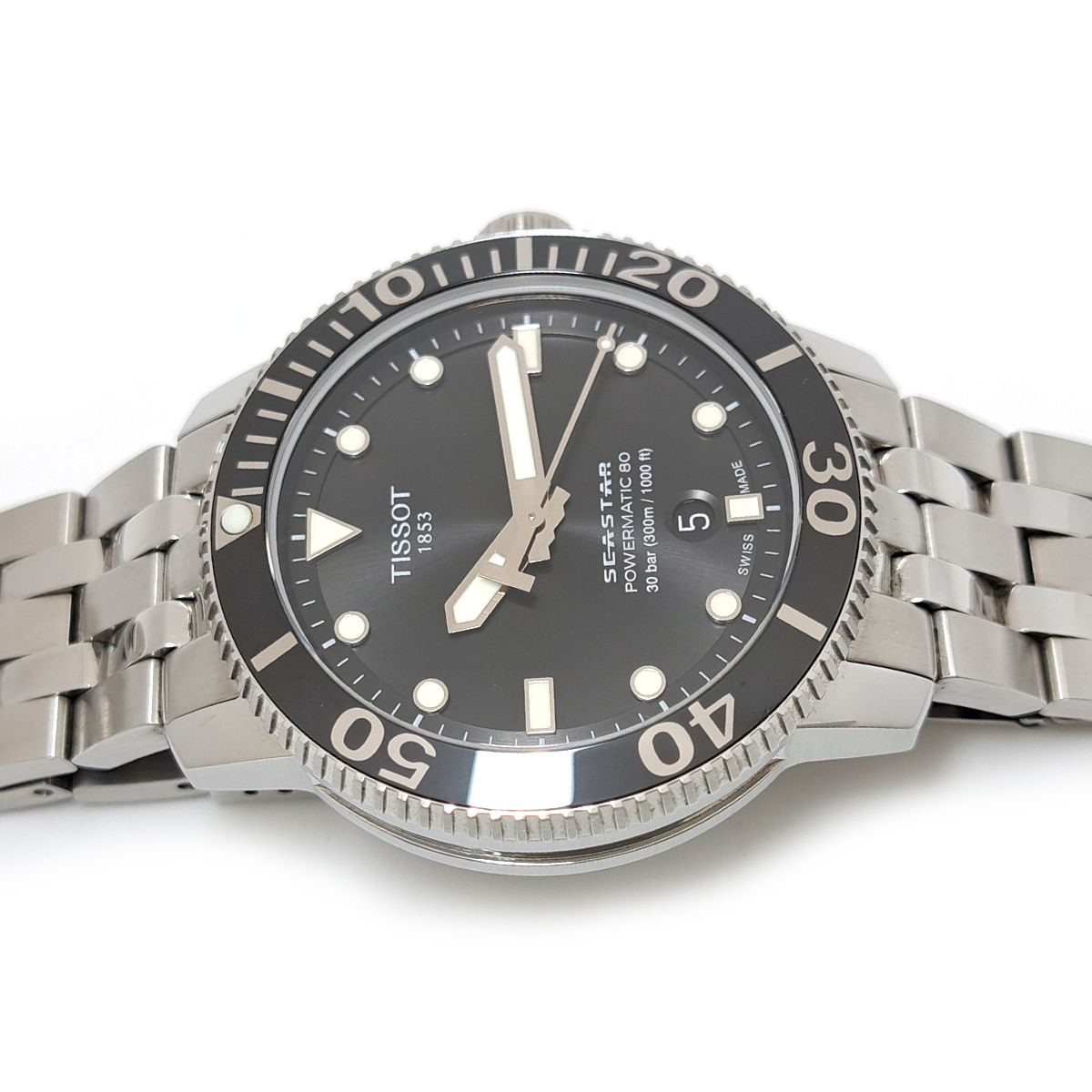 ティソ シースター1000 T120407A 自動巻き ステンレススティール  