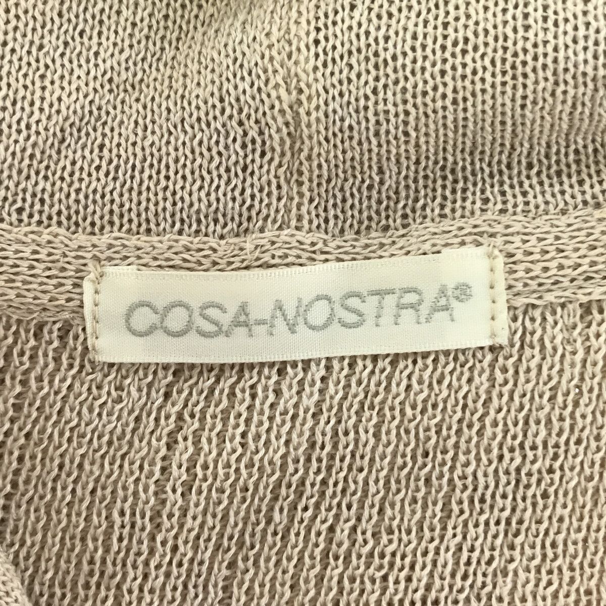 ☆美品☆ COSA-NOSTRA コーザノストラ トップス カーディガン 袖なし 