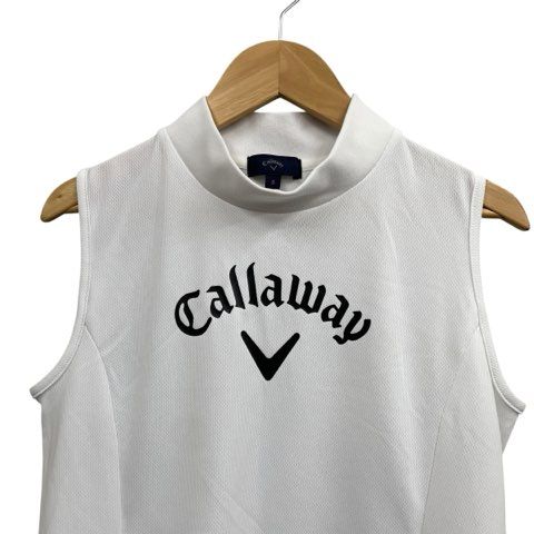 極美品 未使用 Callaway キャロウェイ ノースリーブニット 刺繍