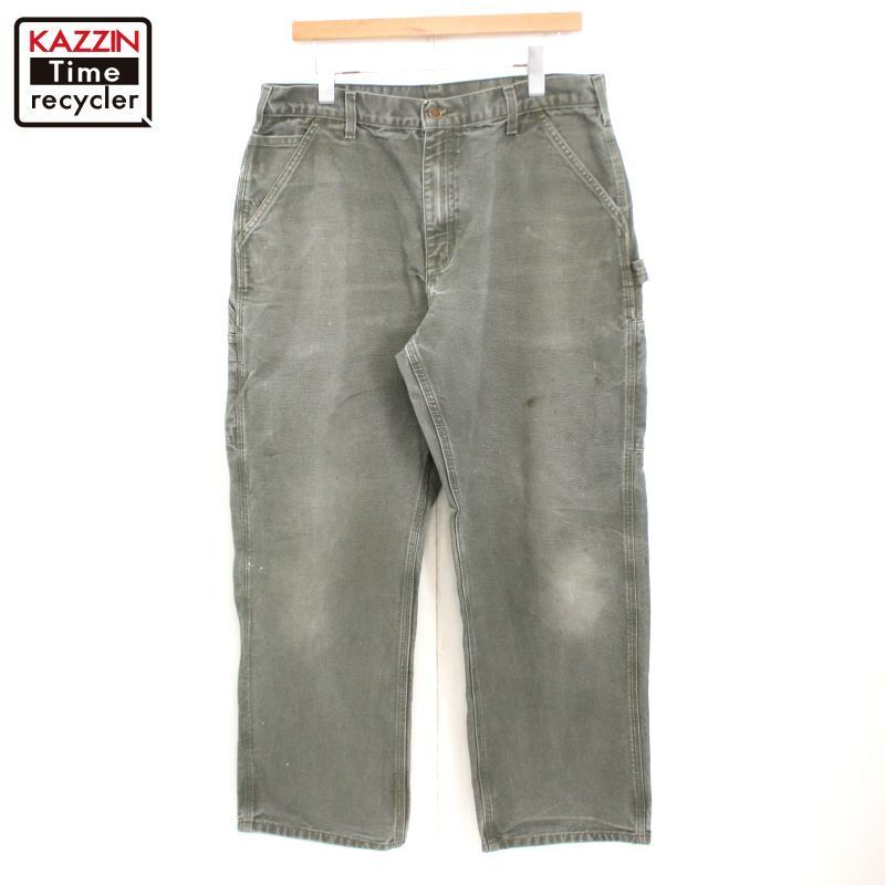 00s Carhartt 無地 ワーク ダブルニー ダック ペインターパンツ メンズ Lサイズ相当