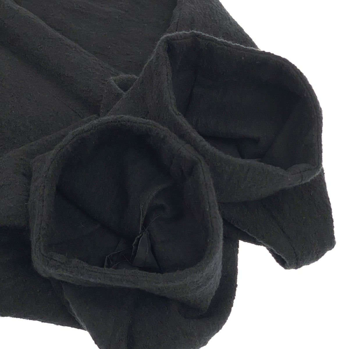 mefu 芽風 パンツ ウール ブラック サイズ38 オイルモイスト パンツ|芽