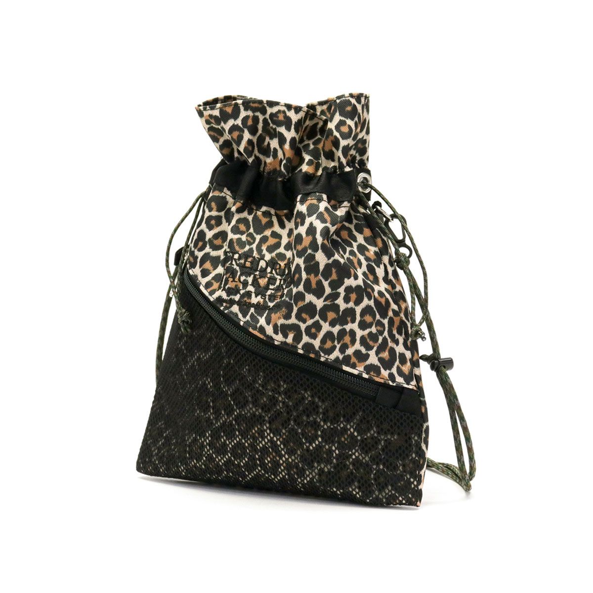 フレドリックパッカーズ ショルダーバッグ FREDRIK PACKERS PINION POUCH MESH 巾着 ミニショルダー 日本製 メンズ レディース FP70-SH28 LEOPARD