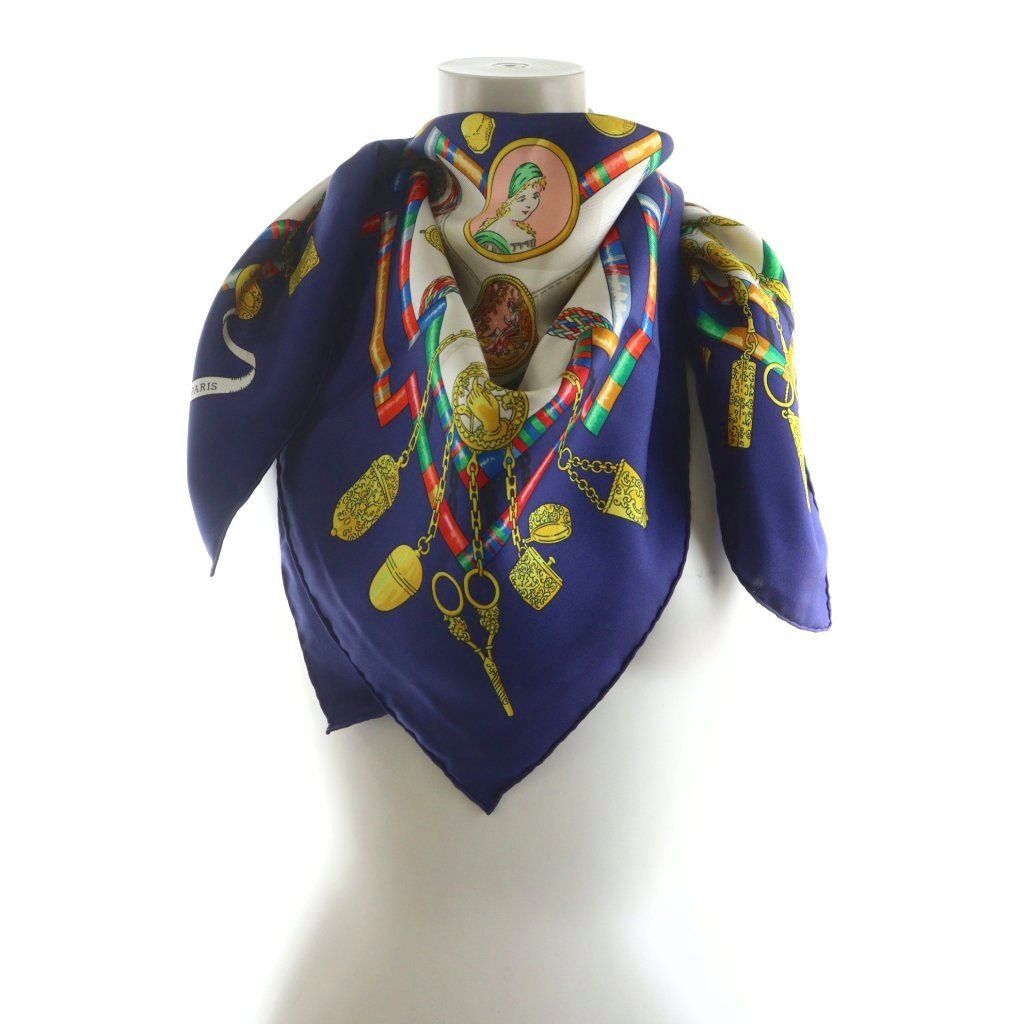 エルメス HERMES スカーフ カレ90 Petite main お針子さん シルク