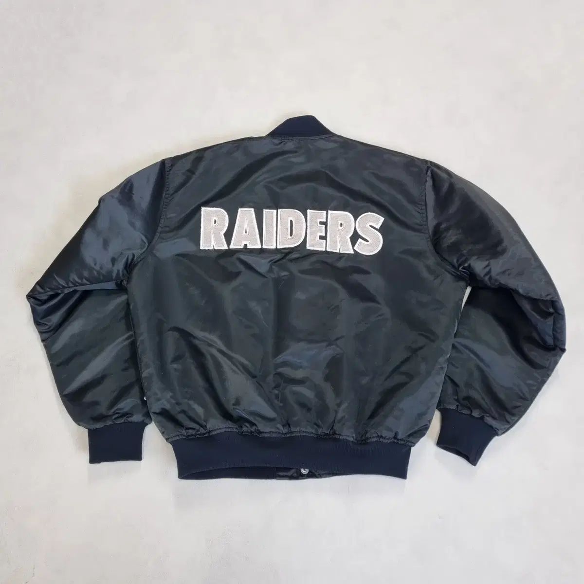 90s STARTER(スターター) RAIDERS バーシティ ジャケット ー L