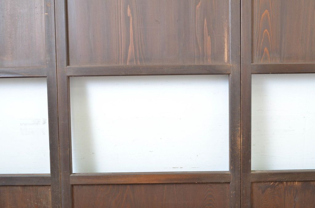 ▽現状販売▽ 帯戸4枚セット アンティーク建具 引き戸 組子建具