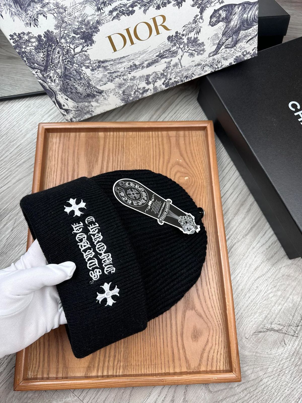 Chrome HEARTS クロムハーツ ニット帽 ニットキャップ新品