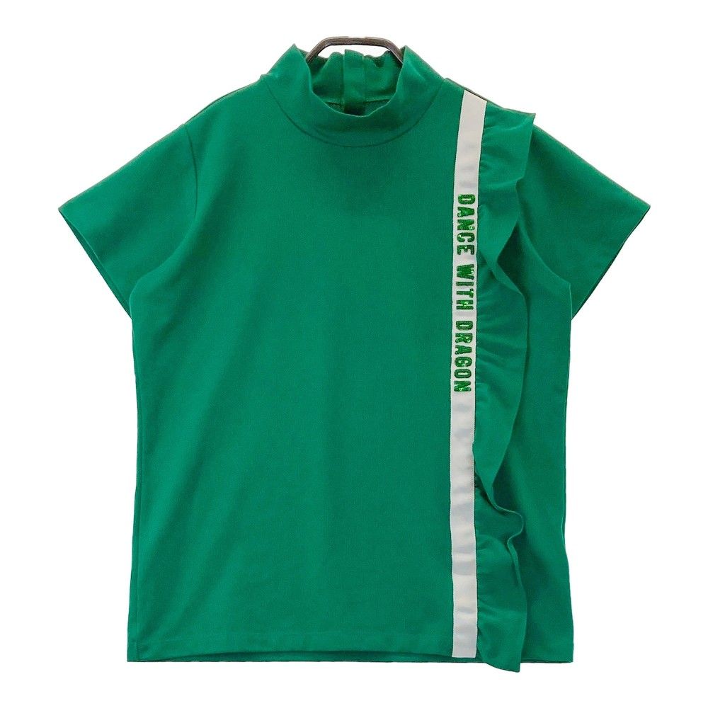 サイズ：3 DANCE WITH DRAGON ダンスウィズドラゴン  ショート インナーTシャツ  ネイビー系 [240101418174] ゴルフウェア レディース ストスト サイズ：3 DANCE WITH DRAGON ダンスウィズドラゴン フロント