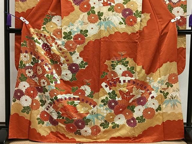 平和屋着物●九寸名古屋帯　紬地　型染め　成物　正絹　逸品　CAAX1562hy 平和屋着物○九寸名古屋帯 紬地 型染め 成物 正絹 逸品