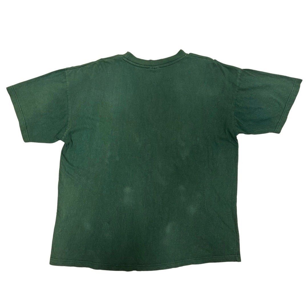 90's ヴィンテージ  Tシャツ グリーン 刺繍 L】RONWEIL ロンウェイル 90s スイス 刺繍 Tシャツ グリーン 緑