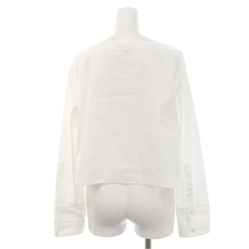 新品　Theory セオリー ボートネック　ボートネックブラウス　サイズ S セオリー Theory 24SS Cotton Shirting Boat NK VOL SH ブラウス