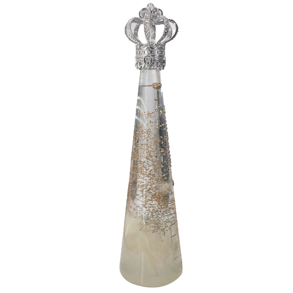 中古】 Fillico フィリコ 置物 ハーバリウム 白-黄色系 シルバー