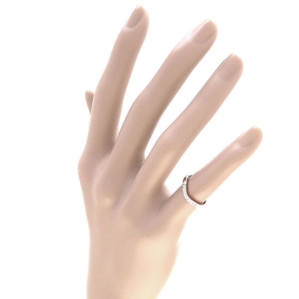 ティファニー カーブドバンドリング/ダイヤ9P#4 【無料ギフト  