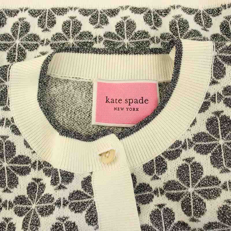 ケイトスペード KATE SPADE カーディガン ニット フラワー S ベージ ケイトスペード KATE SPADE スペード フラワー カーディガン