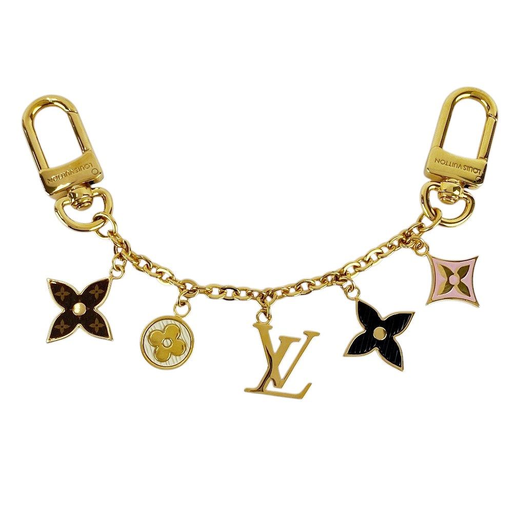 ルイヴィトン チェーンスプリングストリート バッグチャーム キーホルダー GP ゴールド M01188 箱 409080 7