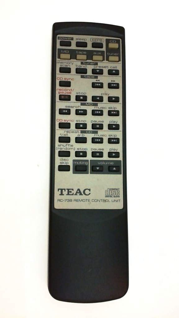 Teac RC-738 ミニコンポーネントステレオシステムリモコン MCシリーズMC-D85用