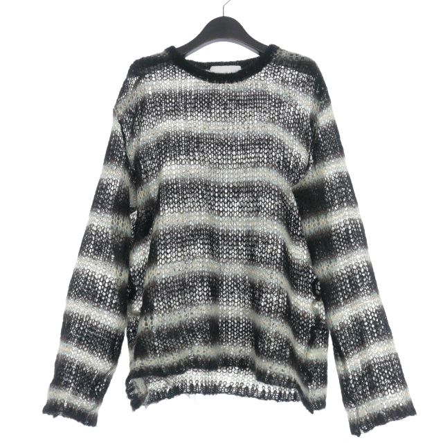 新品 SUGARHILL 24AW MOHAIR モヘア ニット 1 B シュガーヒル SUGERHILL 24AW MOHAIR STRIPE PULLOVER モヘア