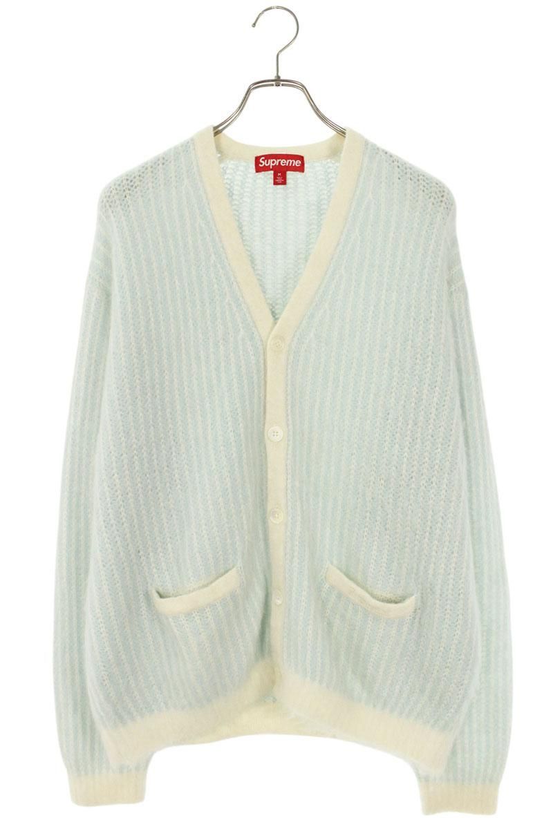 シュプリーム 25SS 2-Tone Mohair Cardigan ツートーンモヘア