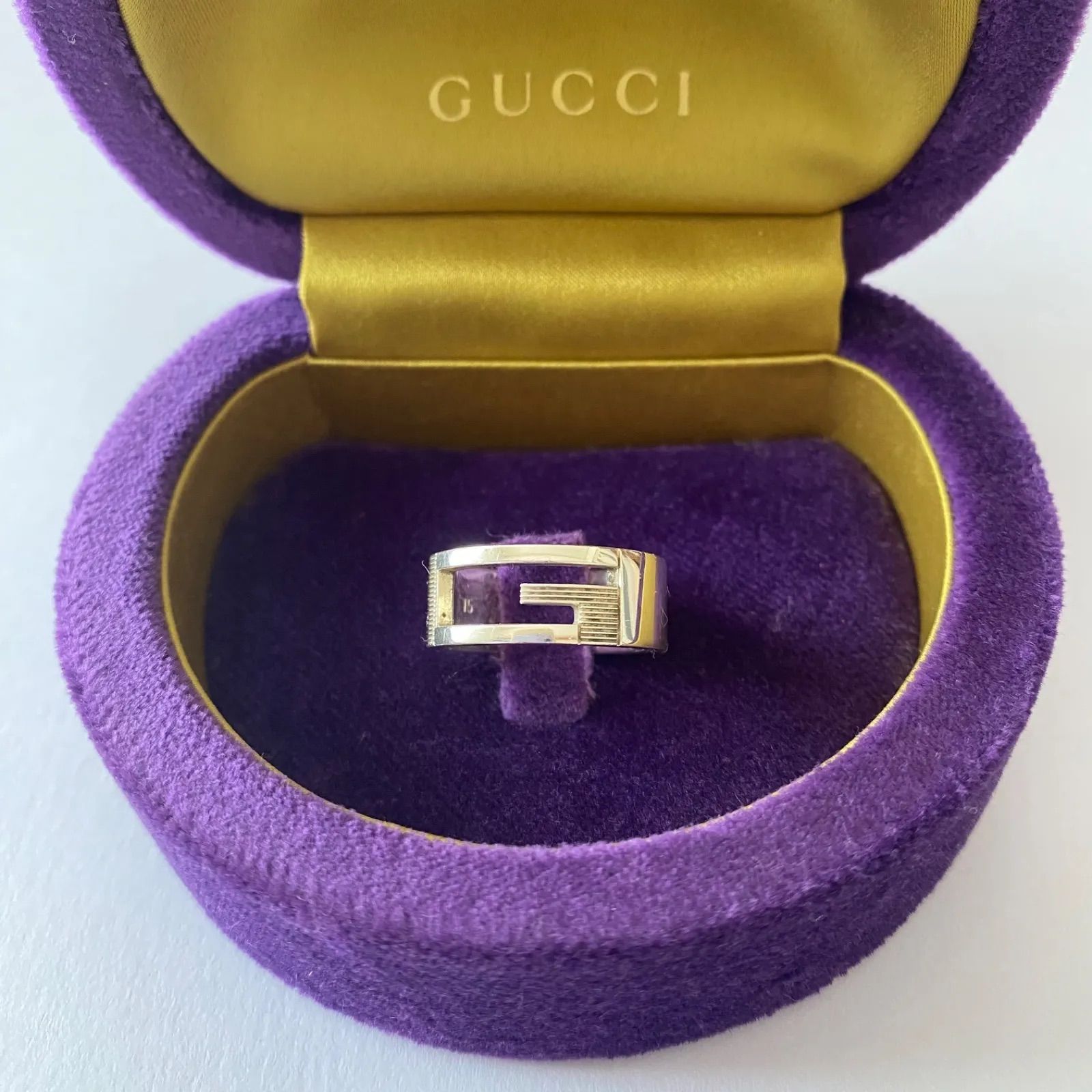 GUCCI グッチ Gロゴリング SV925 15号 メンズリング ユニセックス