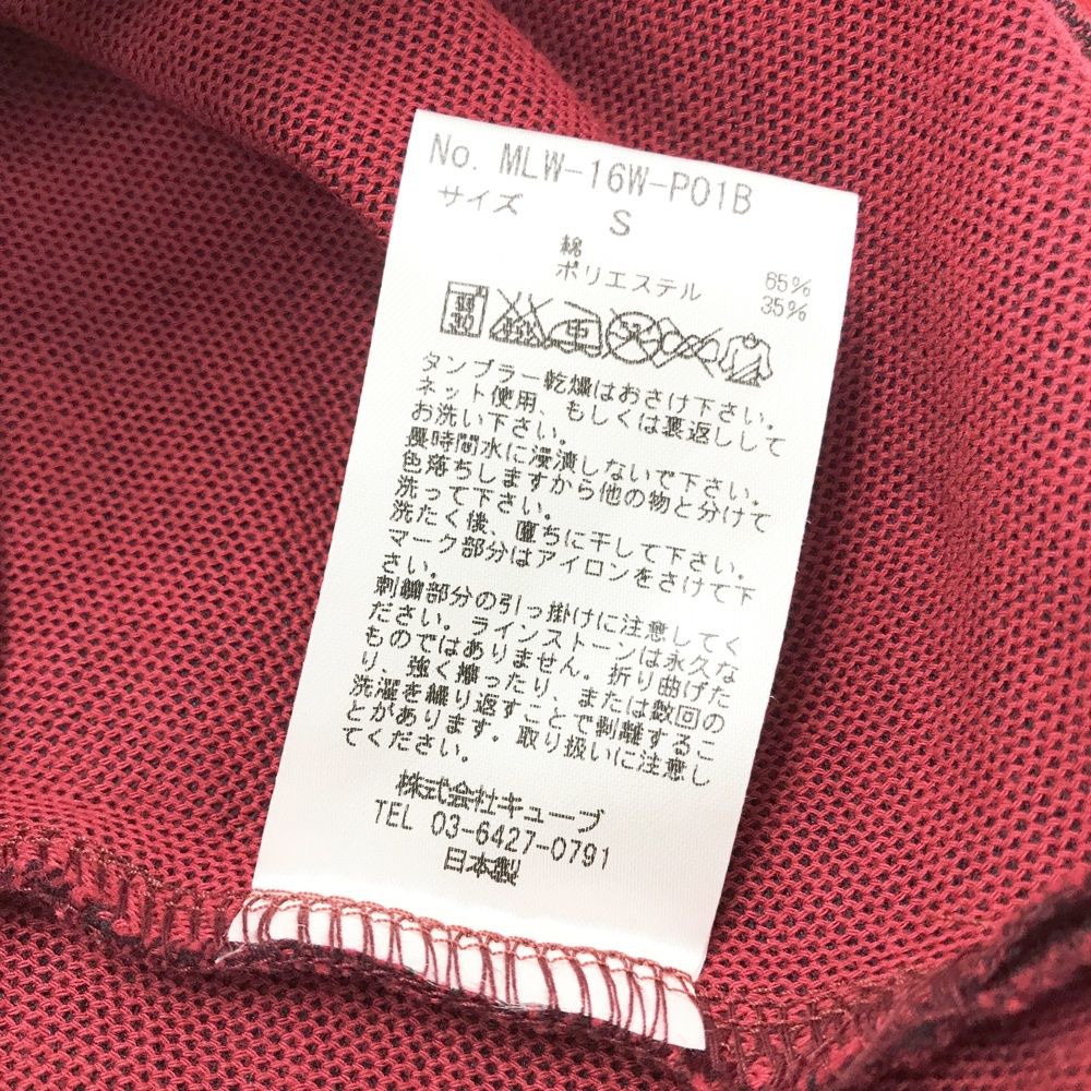 サイズ S MARK-LONA マークアンドロナ 半袖ポロシャツ レッド系 240101460499 ゴルフウェア レディース ストスト LLC-HASEGAWATOSO_COM