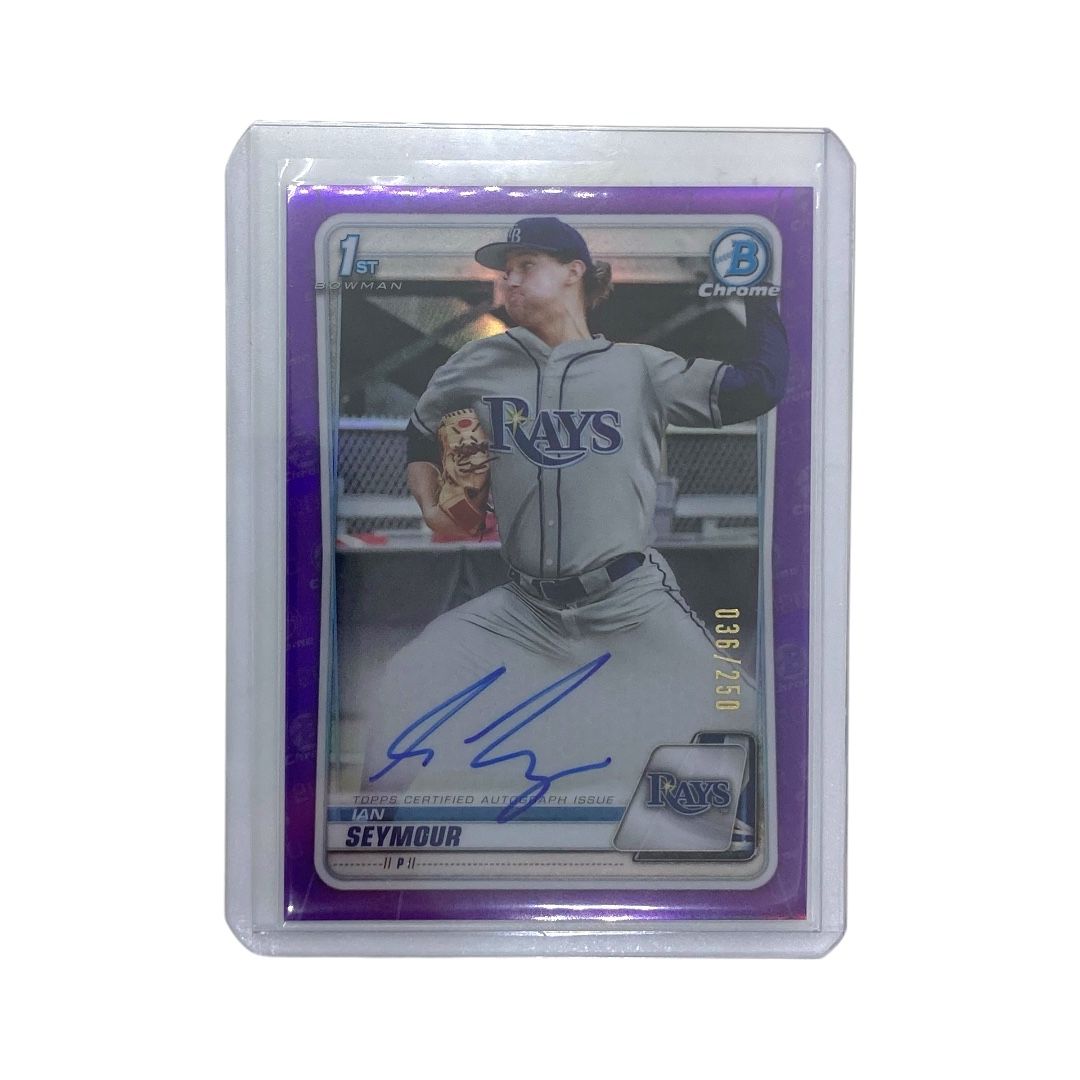 激安大特価，定番人気 TOPPS MLBカード BOWMAN CHROME IAN SEYMOUR RAYS 036/250 #CDA-IS 送料無料 中古 IT2 MLB