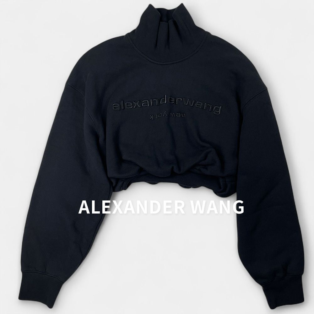 Alexander Wang アレキサンダーワング 刺繍ロゴ クロップド ショート丈 