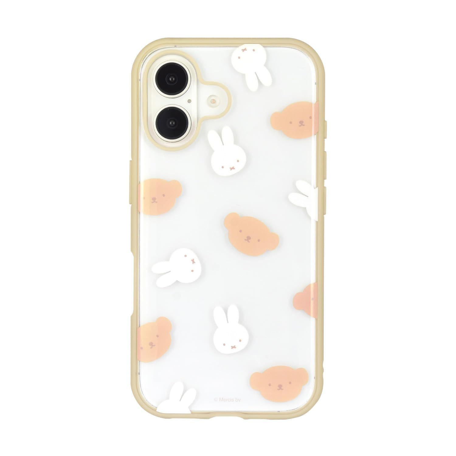 新品 グルマンディーズ ミッフィー IIIIfit Clear iPhone16 対応 ケース ミッフィー＆ボリス MF-537B