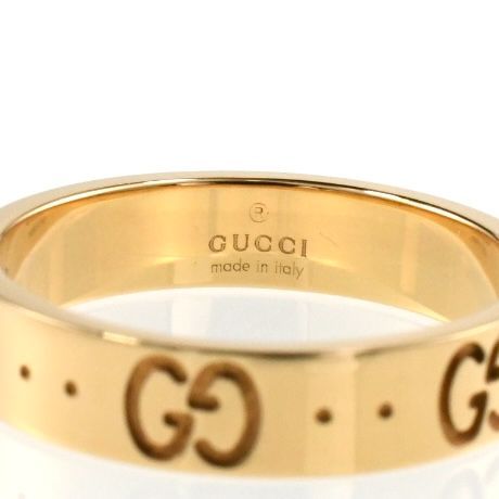GUCCI グッチ アイコンリング K18YG イエローゴールド SIZE:11号 Au750