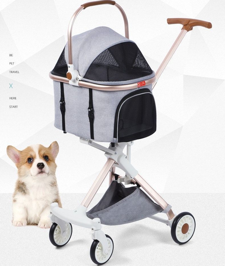 ペットカート 軽量 折り畳み 4輪タイプ 分離型 便利 通気性 高品質 旅行 ペットキャリー キャリーケース ペットバッグ ペット ケージ 犬 猫 ペット用品 犬用品 猫用品 グレー ピンク ブレーキ 安い おしゃれ かわいい