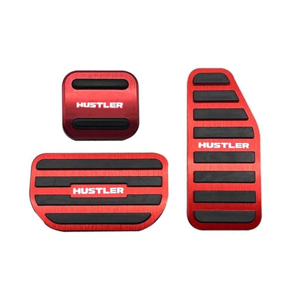 送料無料　スズキ ペダルカバー 3点セット ブレーキペダル : SAWAKAKI スズキ ハスラー MR52S MR92S 専用 アルミ