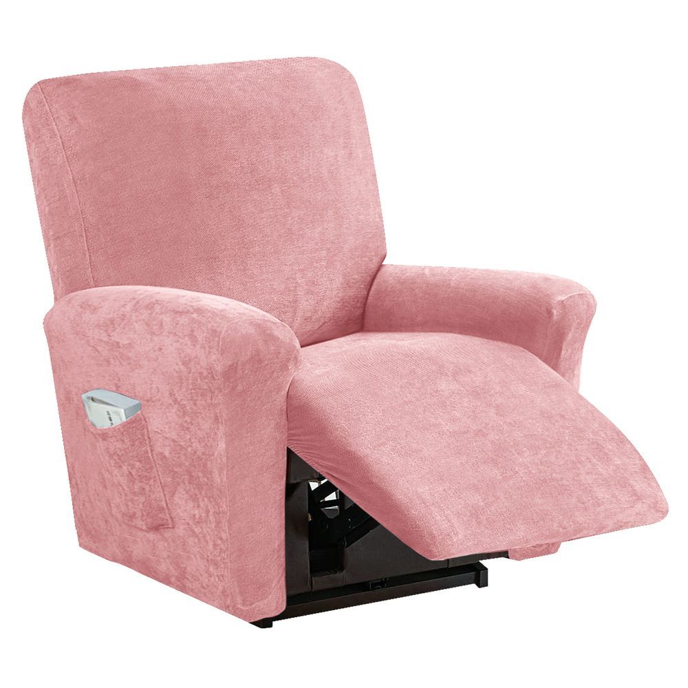 ピンク  リクライニングチェアカバー 肘付き 1人掛け pmysofa19 リクライニングチェア カバー 1人掛け ソファカバー 肘付き リクライニングチェアー ソファーカバー イスカバー 汚れ防止 キズ 