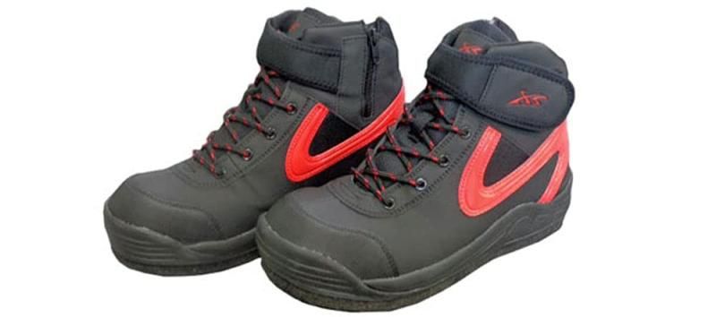 X SELL エクセル フェルトスパイクシューズ ブラック LF-495 L 25.5-26.0