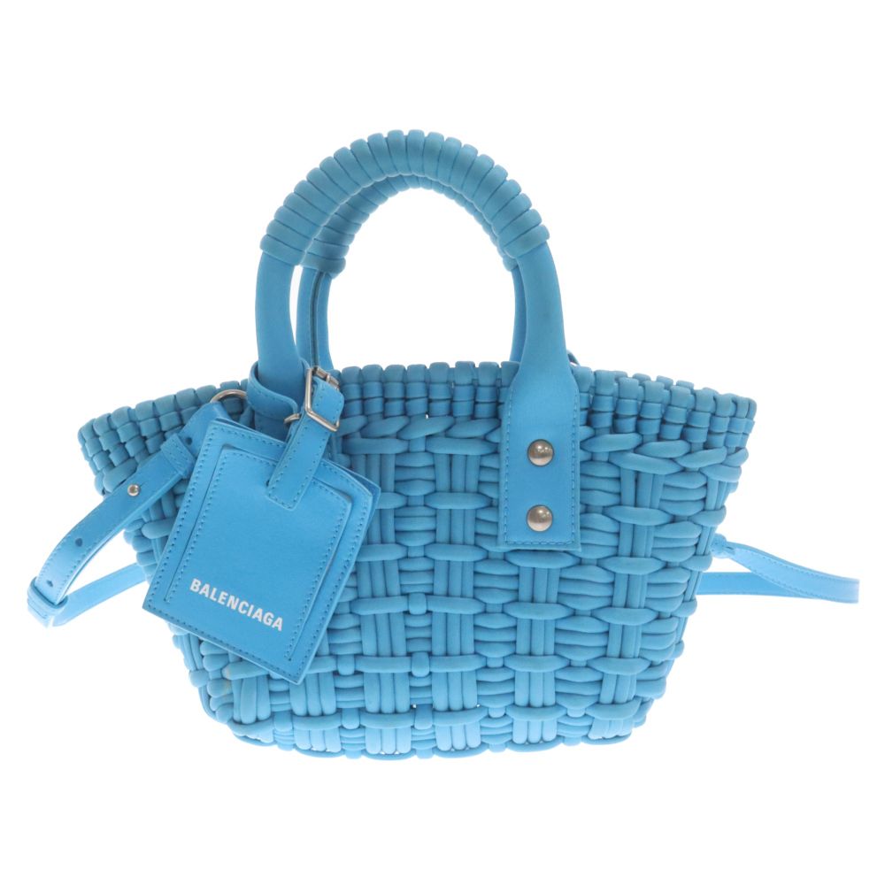 【BALENCIAGA】関税込☆ビストロ カゴ ハンドバッグ ブルー BALENCIAGA (バレンシアガ) ビストロ カゴバッグ ハンドバッグ