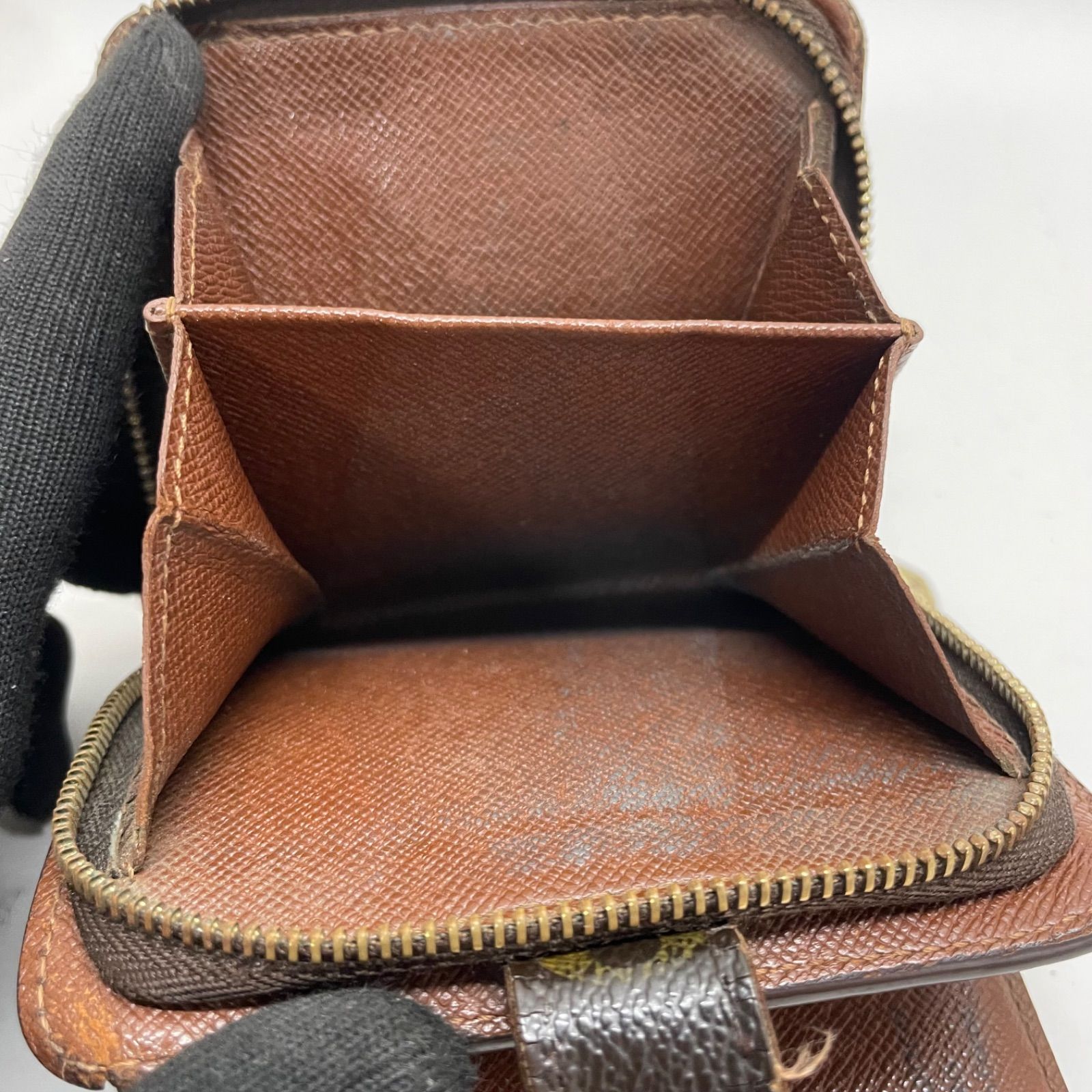 LOUIS VUITTON ルイヴィトン コンパクトジップ モノグラム 二つ折り