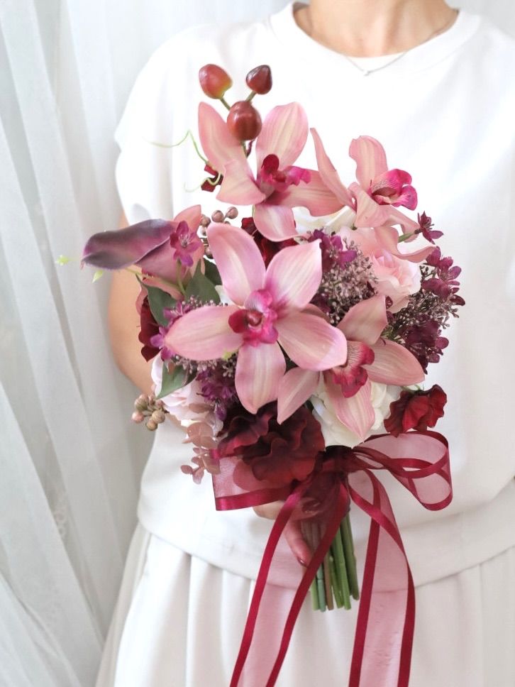 シンビジウムブーケ ウェディングブーケ