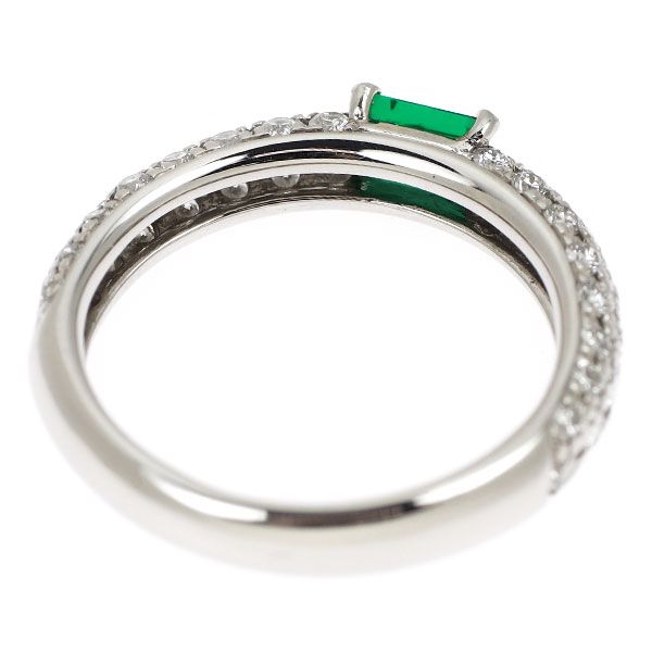 Pt900 エメラルド ダイヤモンド リング 0.343ct D0.75ct パヴェ - メルカリ 