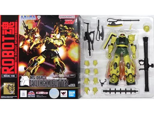 BANDAI - 魂ウェブ商店限定 ROBOT魂(SIDE MS) MS-06R-1 高機動型ザク初期型 ver. A.N.I.M.E. 機動戦士ガンダム 完成品 可動フィギュア バンダイスピリッツ ROBOT魂 ＜SIDE MS＞ MS-06R-1 高機動型ザク初期型 ver