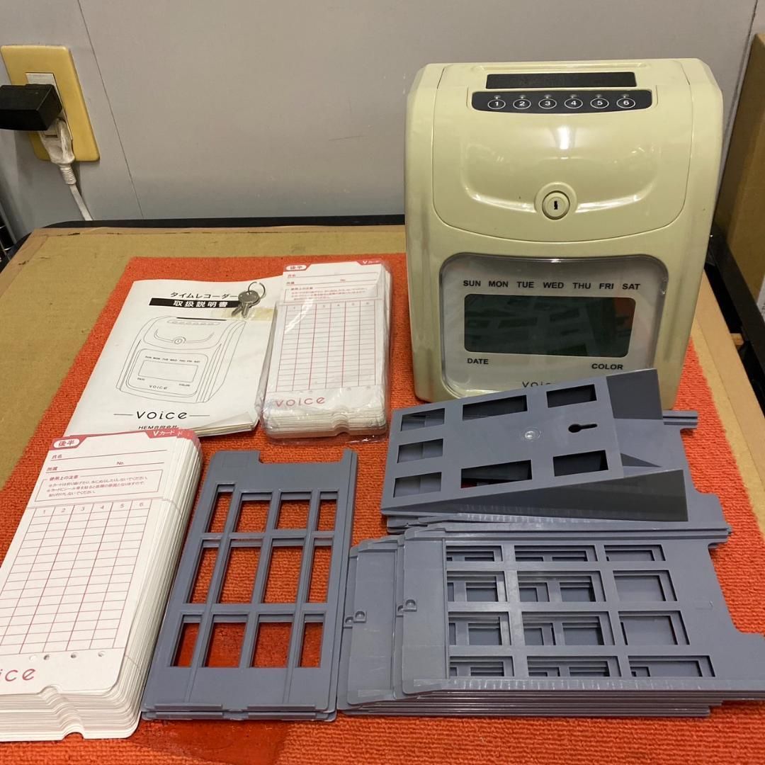 【極美品】VOICE タイムレコーダー VT-1000 未使用カードラックセット 51r06OEYF7L._AC_SY200_QL15_.jpg